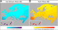 Map of African admixture in European populations
