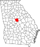 State map highlighting Jones County
