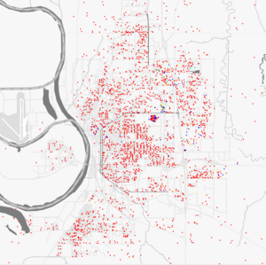 Map of Racial Distribution in St. Joseph