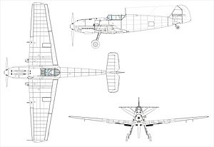 Messerschmitt Bf 109 E-1 3-seiten neu
