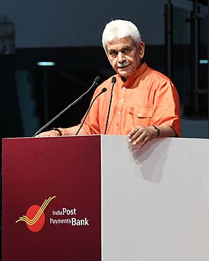 Minister of State for Communications (IC) and Railways, Shri Manoj Sinha addressing at the launch of the India Post Payments Bank, in New Delhi on September 01, 2018