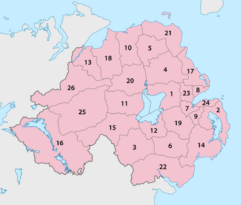 Northern Ireland - Local Government Districts