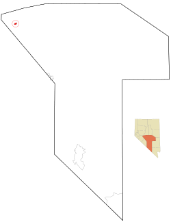 Location of Gabbs, Nevada