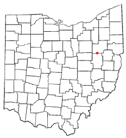 Location of Bolivar, Ohio