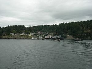 Orcas Village, seen from the water (August 2007)