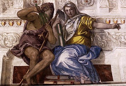 Paolo Veronese - Saturn (Time) and Historia - WGA24908