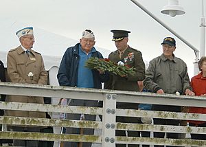 Pearl Harbor survivors lay wreath