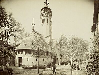 Photograph of the Finnish pavilion at Exposition Universelle (1900)