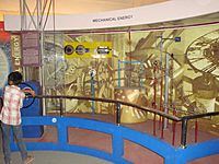 Regional Science Centre, Bhopal - mechanical energy - Rube Goldberg machine.jpg