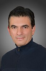 Rodrigo Paz Pereira. Official portrait, 2020. Chamber of Senators of Bolivia