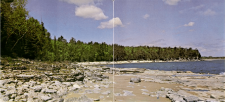 Shoreline along Glidden Drive prior to development, located in the town of Sevastopol, Door County, Wisconsin, published in 1963