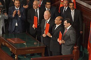 Signature de la Constitution tunisienne de 2014