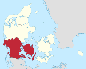 Location of Region of Southern Denmark