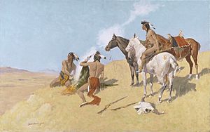 The Smoke Signal, 1905, by Frederic S. Remington