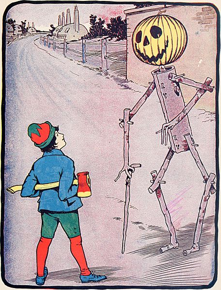 The marvelous land of Oz; being an account of the further adventures of the Scarecrow and Tin Woodman a sequel to the Wizard of Oz (1904) (14750911914)