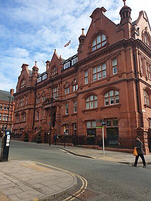 Town Hall (Formerly Wigan And District Mining And Technical College) And Railings