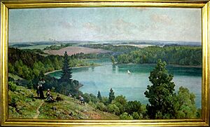 "The Green Lake" by Czeslaw Znamierowski, 145 x 250 cm, 1955