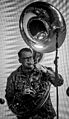 230128-N-DK722-1001 - NAVEUR-NAVAF Band play live on Channels News