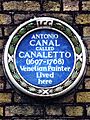 ANTONIO CANAL CALLED CANALETTO (1697-1768) Venetian Painter Lived here