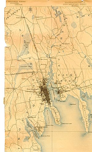Acushnet River (Massachusetts) map