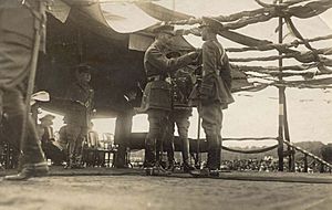 Alfred Maurice receiving the Victoria Cross.jpg