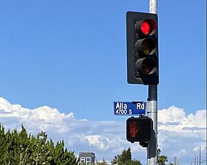 Alla Road sign Del Rey Playa Del Rey