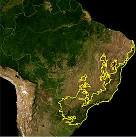 Location Map Salto Morato Nature Reserve ( eastern coast of the