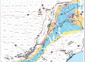 Balcones, and the Mexia-Talco-Luling Fault Trends