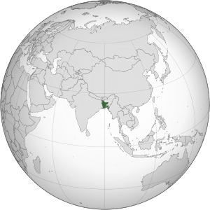 Bangladesh (orthographic projection)