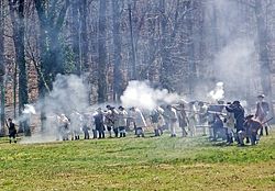 Battle of Guiliford Courthouse 1781 reenactment 11