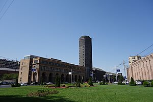 Building in the center of Yerevan