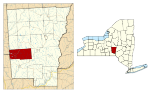 Chenango County NY Smithville town highlighted.svg