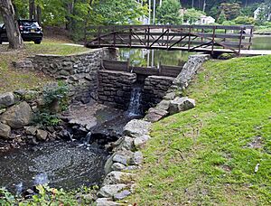 Dam at outlet of Duck Pond, Chappaqua, NY