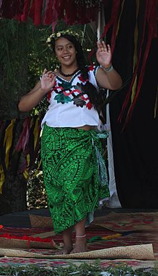 Dancer, Tuvalu stage, 2011 Pasifika festival