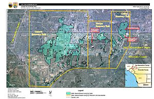Delhi Sands Flower-loving Fly Recovery Unit Map