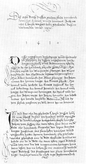 Der Erste Rezess von 1410
