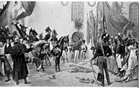 Einzug der King's German Legion in Hannover 1816 (Mittelteil)