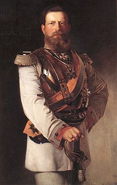 Friedrich III as Kronprinz - in GdK uniform by Heinrich von Angeli 1874
