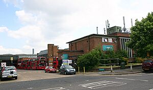 Garston bus garage - north-east elevation - geograph.org.uk - 5824009
