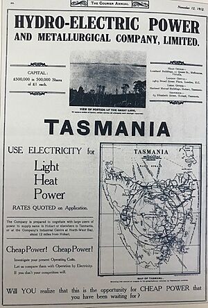 HEPMCo Advertisement in the Weekly Courier annual supplement for 1912