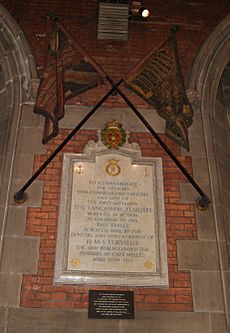 HMS Euryalus memorial to the Lancashire Fusiliers, Bury parish church (2)