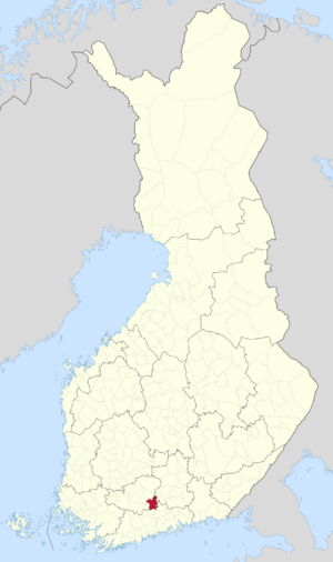 Location of Hausjärvi in Finland