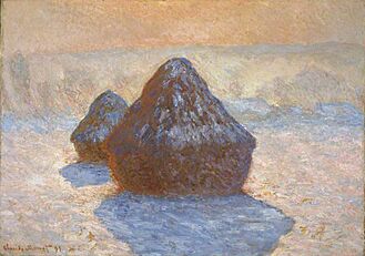 Haystacks, Snow Effect 1891 Claude Monet NGScotland