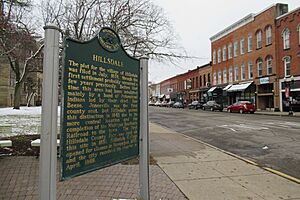 Hillsdale, Michigan state historic marker