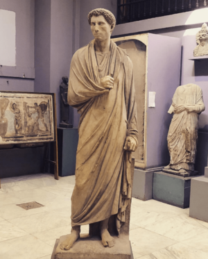 Himation Statue Greek Orator Roman-Egypt