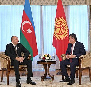 Ilham Aliyev met with Kyrgyzian President Sooronbay Jeenbekov 04