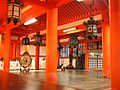 Inside of Itsukushima main shrine