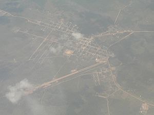 Ixiamas as seen from the air