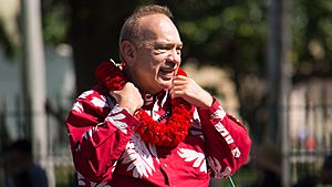 John Waihee at the King Kamehameha Parade 2016