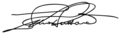 L. Ron Hubbard Signature